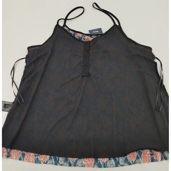 Maeve Anthropologie Tati Cami Top Womens Medium Floral Textured Shimmer Boho - Picture 7 of 12